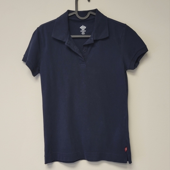 Dickies Girls Polo Shirt Navy blue L - Picture 1 of 5